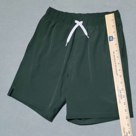 Bear Bottom Shorts Men’s Size Small 7" Swim Hybrid Zip‎ Pocket Green NWOT - Picture 11 of 13